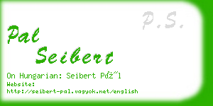 pal seibert business card